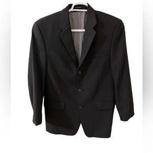 Black/charcoal grey Lord & Taylor and Calvin Klein men’s sport coat - size 38R